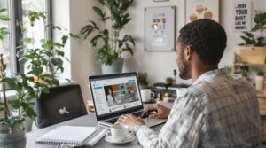 Coach personnel sur ordinateur avec thème WordPress